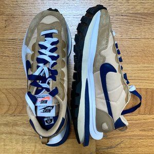 Nike x sacai VaporWaffle Sesame and Blue Void